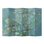 Paravent Raumteiler B240xH180cm Trennwand 6-teilig Van Gogh Mandelblüten
