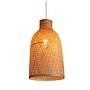 Bamboo Lampshade Pendant Light Handmade - Paisley D30xH55cm
