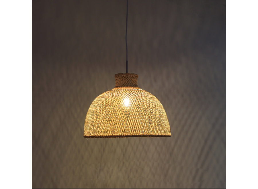 Bamboo Lampshade Pendant Light Handmade - Payton D40xH29cm