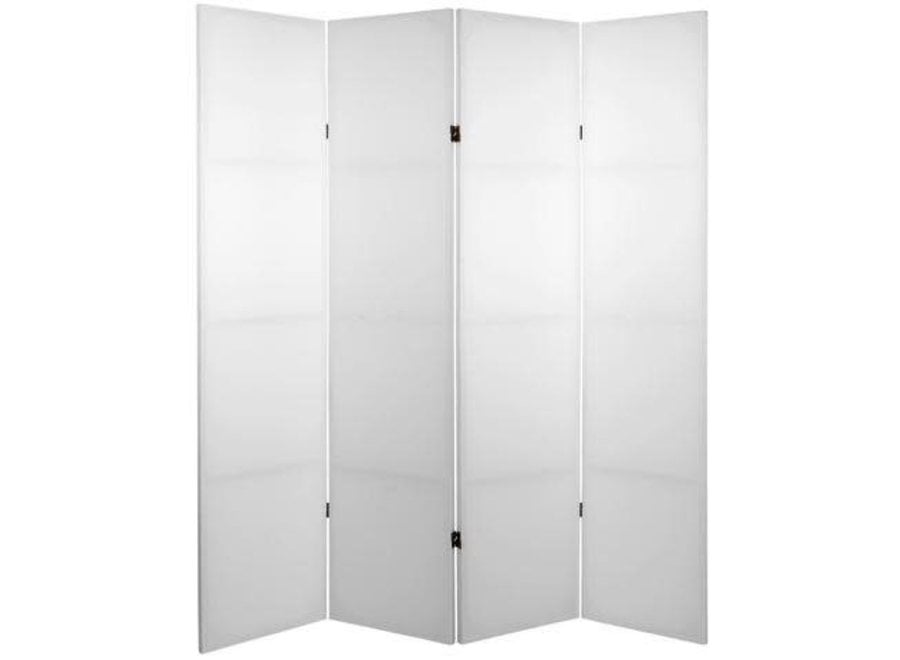 Room Divider Privacy Screen 4 Panels W160xH180cm Blanco Do-It-Yourself