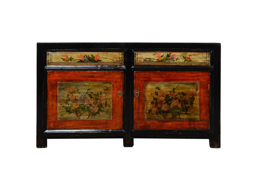 Fine Asianliving Antique Chinese Sideboard Handpainted W148xD39xH86cm