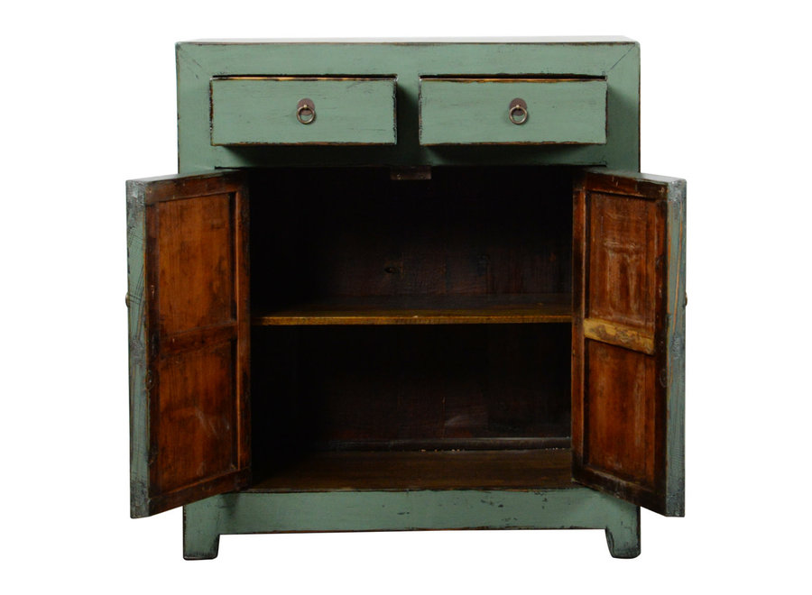 Armadio Cinese Antico Menta Lucido L77xP40xA95cm