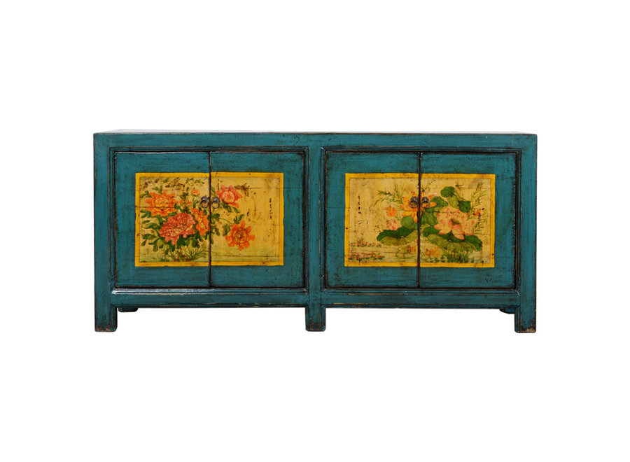 Fine Asianliving Antique Chinese Sideboard Handpainted W178xD43xH82cm