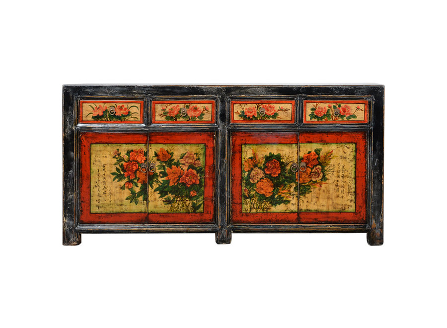 Fine Asianliving Antique Chinese Sideboard Handpainted W164xD41xH83cm