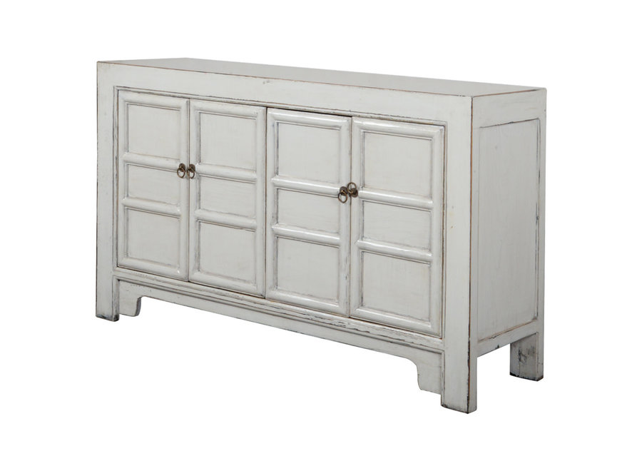 Buffet Chinois Blanc Haute Brillance L145xP40xH89cm