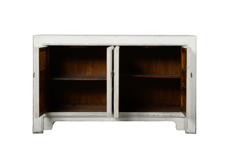 Buffet Chinois Blanc Haute Brillance L145xP40xH89cm