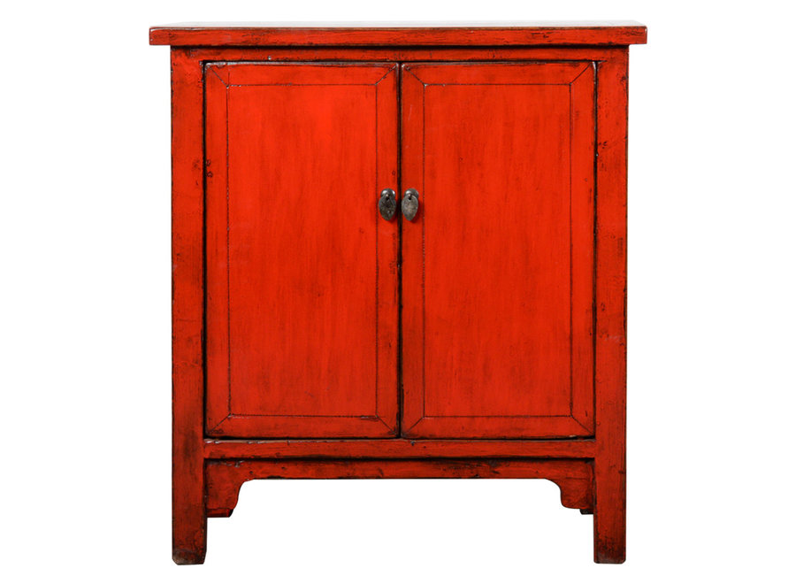 Antique Chinese Cabinet Red Glossy W91xD44xH101cm