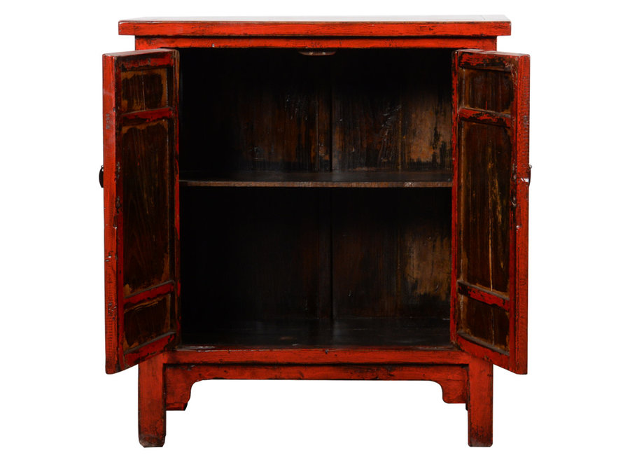 Fine Asianliving Antique Chinese Cabinet Red Glossy W91xD44xH101cm