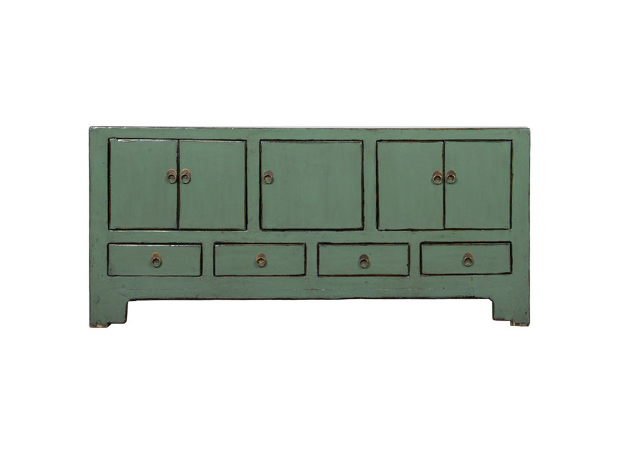 Fine Asianliving Antique Chinese TV Cabinet Mint Glossy W136xD40xH63cm