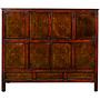 Armoire Tibétaine Ancienne Peinte à La Main L120xP45xH114cm