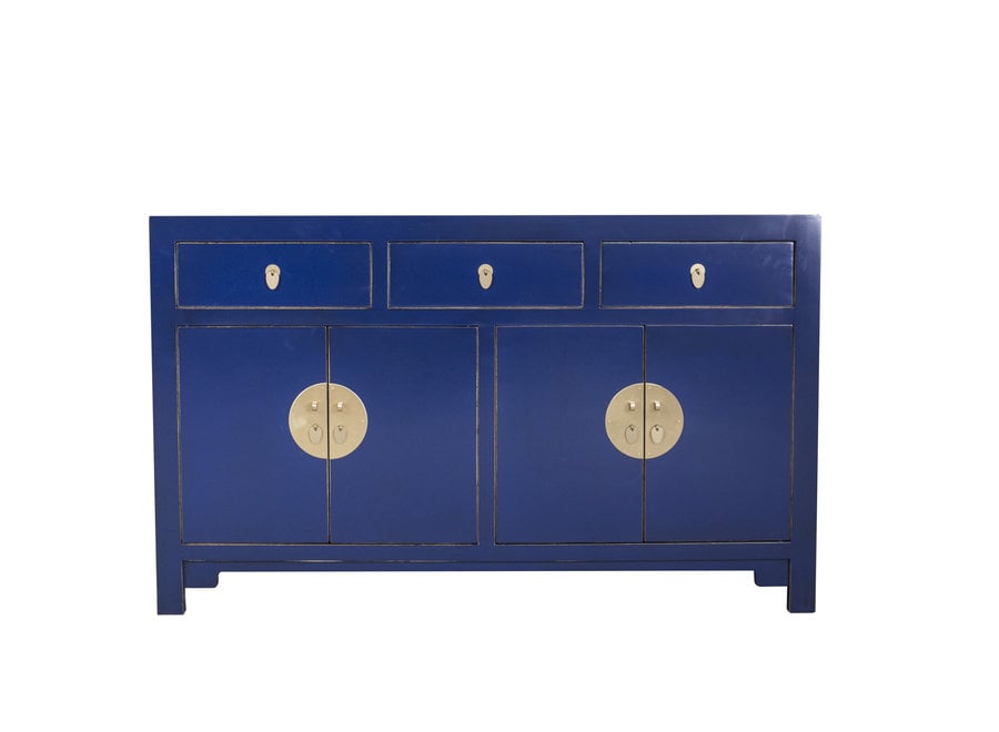 Chinesisches Sideboard Kommode Nachtblau - Orientique Kollektion - B140xT35xH85cm