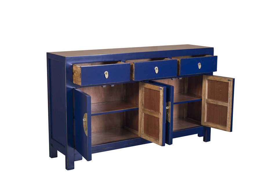 Credenza Cinese Blu Notte L140xP35xA85cm Orientique Collezione