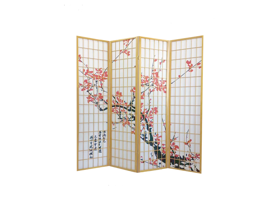 Paravent Japonais Shoji L180x180cm Naturel - Sakura