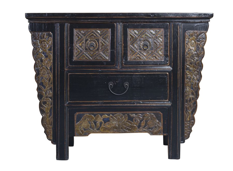 Console Chinoise Ancienne Sculpté à la Main L106xP40xH84cm