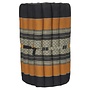 Thai Mat Rollable Mattress 190x50x4.5cm Mat Cushion Black Orange