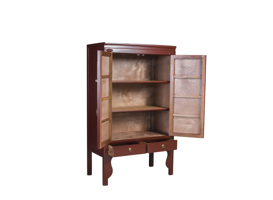 Armoire de Mariage Chinoise Scarlet Rouge - Orientique Collection L100xP55xH175cm