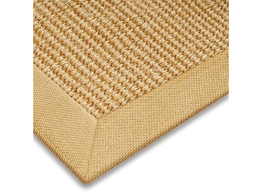 Alfombra Oriental Hecha a Mano de Bambú Natural Antideslizante L180xA120cm