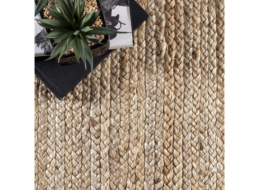 Alfombra Oriental Hecha A Mano Natural Totora L180xA120cm