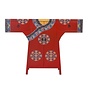 Chinese Kimono Cabinet Handpainted Red W120xD35xH87cm