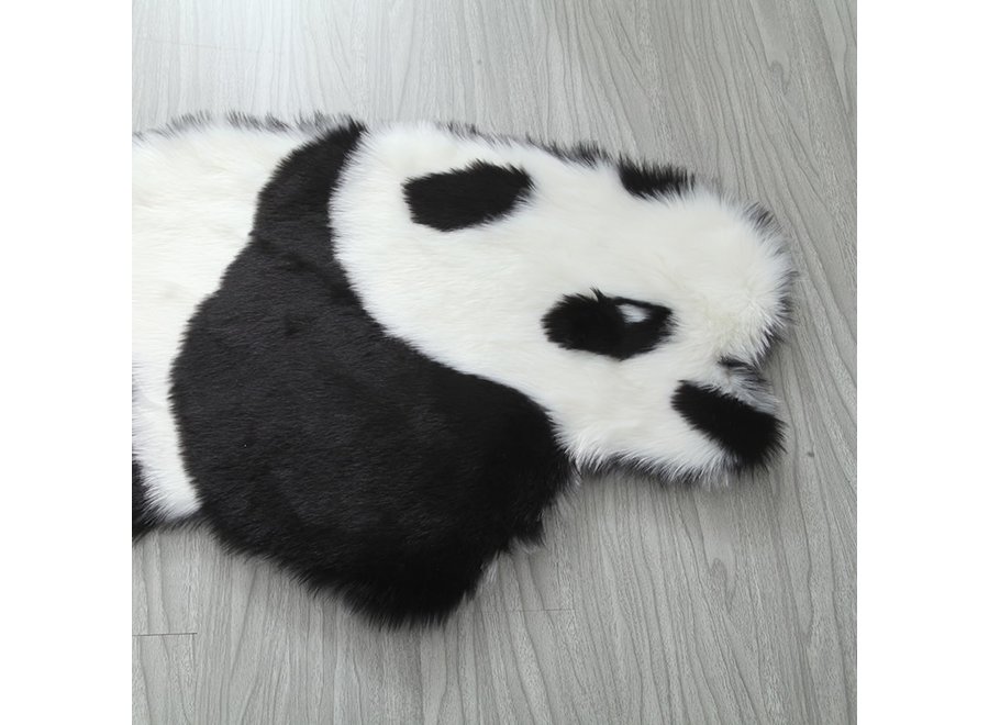 100% Genuine Real Sheepskin Rug Panda 60x90cm