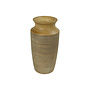 Japandi Vase Mangowood Handcarved Grey D9xH21cm