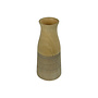 Japandi Vase Mangowood Handcarved Grey D7xH23cm