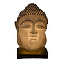 Tischlampe aus Sandstein Buddha auf Basis 20.3x20.3x29.3cm