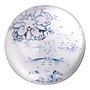 Paper Weight Chinese Emperor Blue White Diameter 10cm