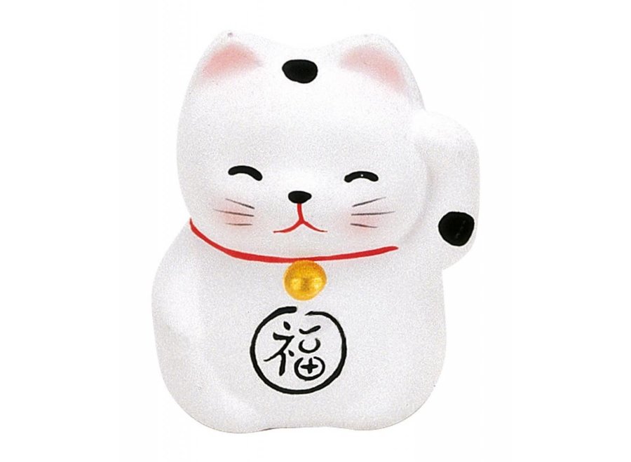 Lucky Cat Maneki Neko Mini White