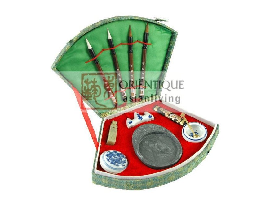 Chinese Calligraphy Brush Set 11pcs Luxurious Giftbox