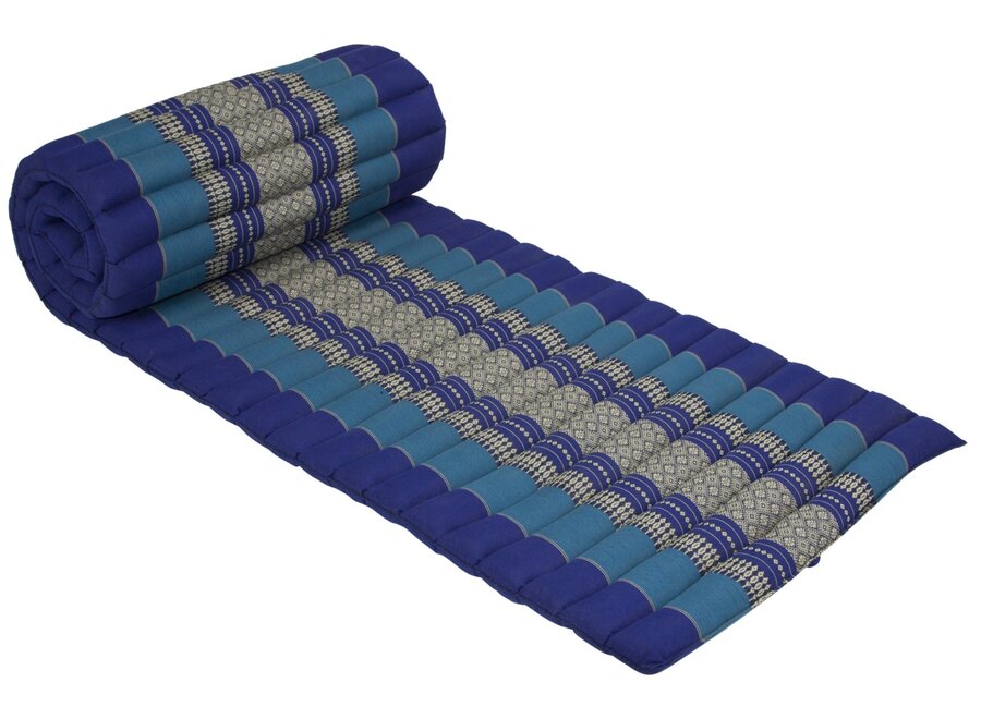 Thai Mat Rollable Mattress 190x50x4.5cm Ocean Blue