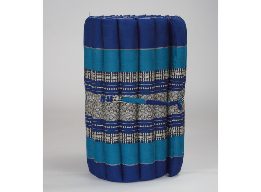 Thai Mat Rollable Mattress 190x50x4.5cm Ocean Blue