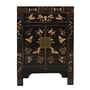 Chinese Cabinet Black Handpainted Butterflies W58xD37xH85cm