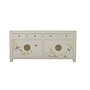 Chinesisches Sideboard Moonshine Greige Handgemalt - Orientique Sammlung B180xT40xH85cm