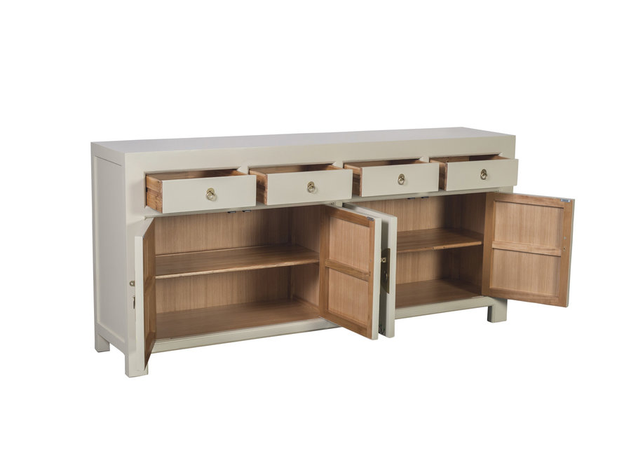 Chinese Sideboard Moonshine Greige Handpainted - Orientique Collection W180xD40xH85cm