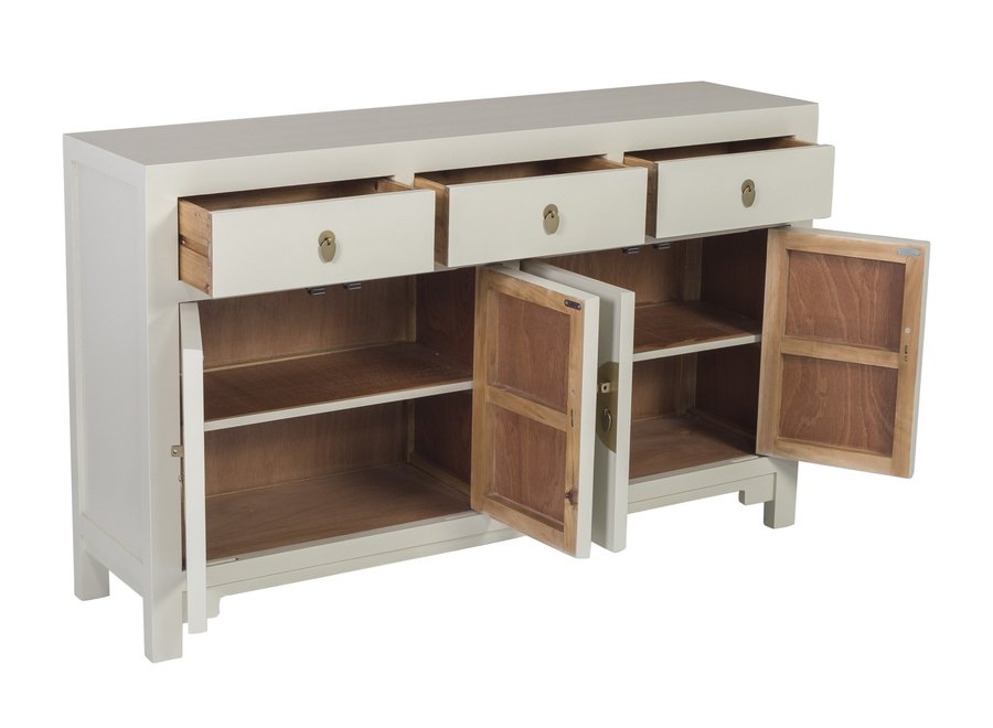 Chinese Sideboard Moonshine Greige - Orientique Collezione L140xP35xA85cm