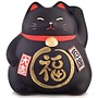 Winkekatze Maneki Neko Schwarz - Gegen Pech