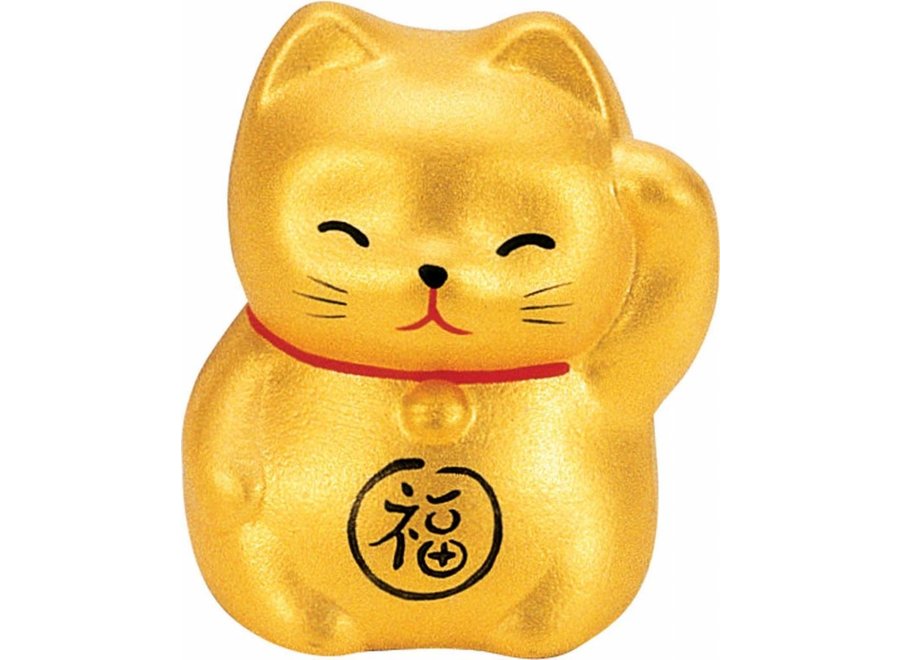 Fine Asianliving Lucky Cat Maneki Neko Mini Gold