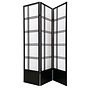 Paravento Giapponese Shoji L135xA180cm Nero - Nishio