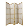 Japanese Room Divider Shoji W180xH180cm Privacy Screen Natural - Tokyo