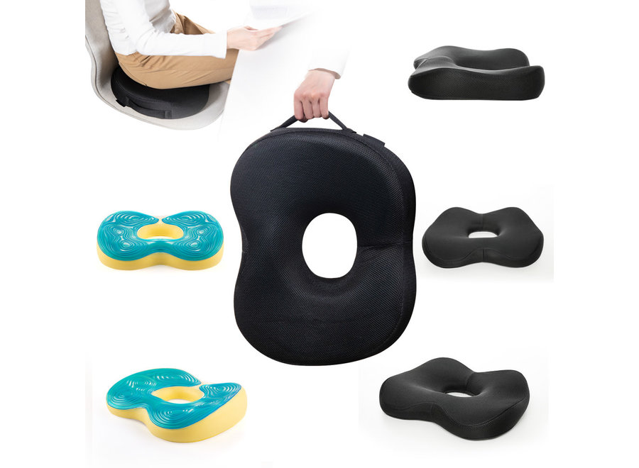 Sitzkissen Bürostuhl – 100 % Memory Foam Kissen 45 x 40 x 9,5 cm