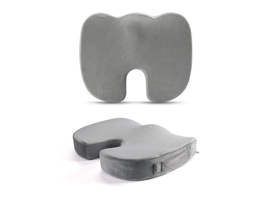 Fine Asianliving Gel Enhanced Memory Foam Ventilated Orthopedic Seat Cushion UShaped 45.5x36x6