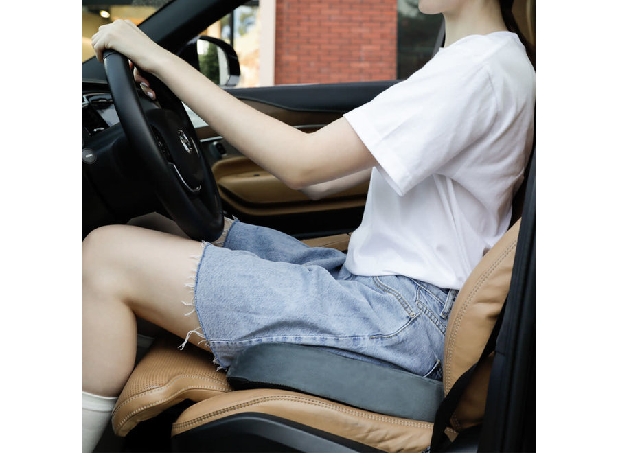 Cojín de asiento ortopédico ventilado de espuma viscoelástica mejorada en gel en forma de U 45,5x36x6/7cm