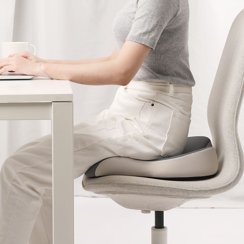 Chaise de bureau avec coussin de siège - Oreiller 100 % mousse à mémoi -  Fine Asianliving