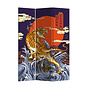 Biombo Japonés Ancho120xAlto180cm Tigre