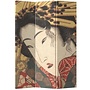 Paravent Raumteiler B120xH180cm 3-teilig Japanische Geisha