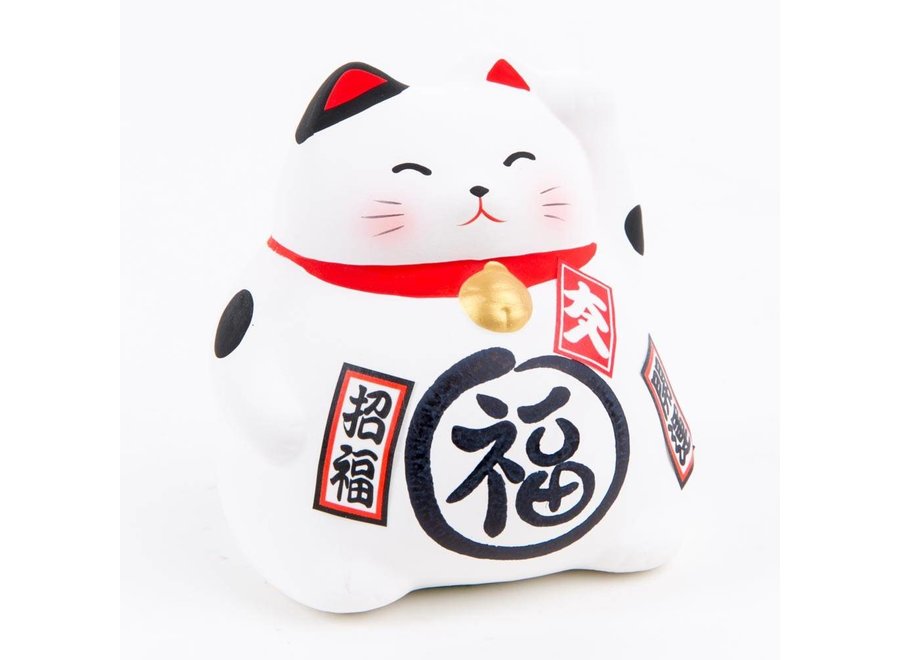 Winkekatze Maneki Neko White - mehr Glück