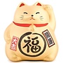 Winkekatze Maneki Neko Gold - Glücksfall