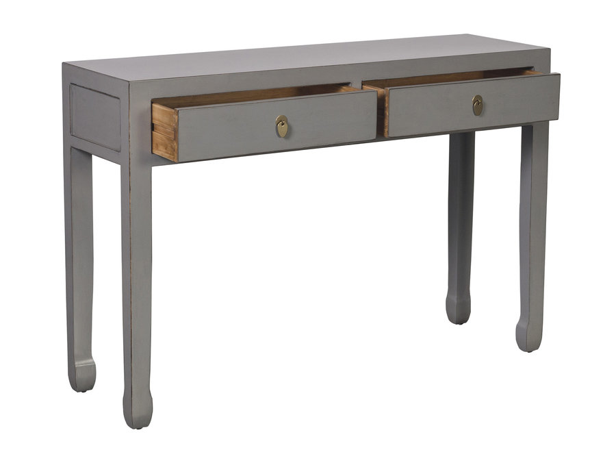 Mesa Consola China Gris Pastel - Orientique Colección A120xP35xA80cm