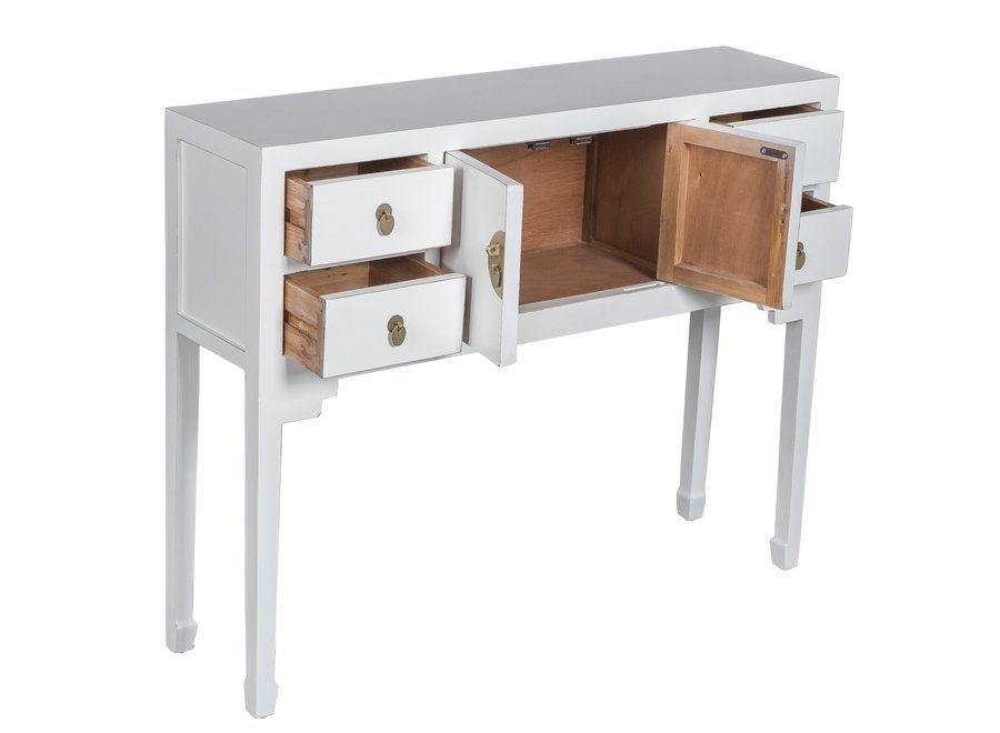 Chinese Console Table Snow White - Orientique Collection W100xD26xH80cm